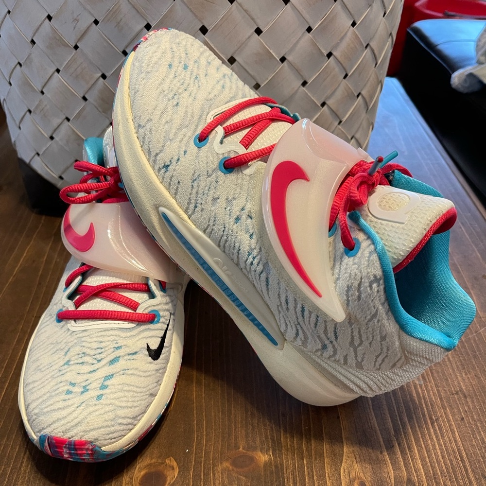 KD Basketball Shoes Pink/Blue/White NEW